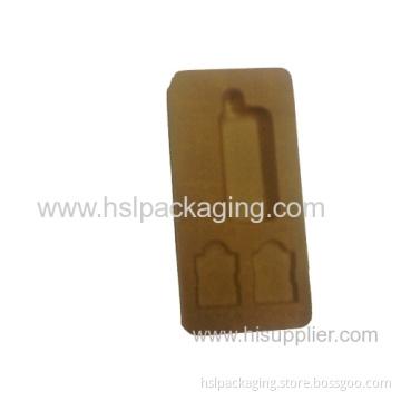 Plastic Green Flocking Tray For Cosmetic 
